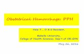 Obstetric Hemorrhage- PPH