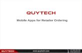 Mobile Apps for Retailer Ordering