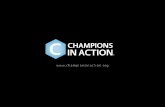 Champions in Action presentation for spring gala