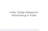 India Today Magazine Advertising