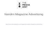 Nandini Magazine Advertising