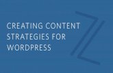 Content Strategies for WordPress