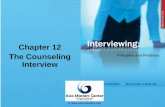 The Counseling Interview - Principles & Practices