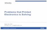IDTechEx Research: Problems That Printed Electronics is Solving