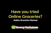 Online groceries chennai