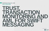 Trust transaction monitoring and aml for swift messaging