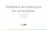 Software Architecture for Innovation