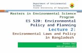 Lecture-2 Environmental Laws and Policies in Bangladesh - Copy