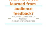 What have you learned from audience feedback?