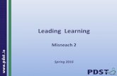 Leading learning    m 2 - spring 2016