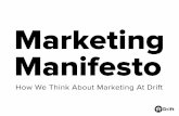 Drift's Marketing Manifesto