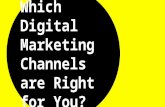 Which digital marketing channels are right for you?