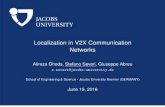 Localization in V2X Communication Networks