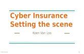 Cyber Insurance  - Setting the scene - The Scene