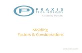 OMTEC 2016   Molding Considerations - Praxis Technology