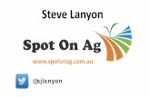Spot on Ag presentation by Steve Lanyon. SPAA Expo 2016