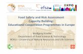 Food safety risk assessment capacity building: educational cooperation programme in Europe