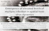Emergence of elevated levels of multiple infection in spatial host-virus dynamics - Bradford Taylor