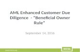 NICSA Webinar | AML Enhanced Customer Due Diligence - "Beneficial Owner Rule"