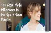 Top Social Media Influencers in the Spa & Salon Industry