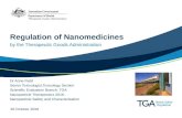 Regulation of Nanomedicines by the Therapeutic Goods Administration