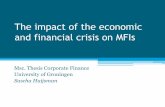The impact of the economic crisis on microfinance institutions