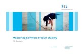 Measuring Software Product Quality
