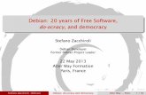 Debian: 20 years of Free Software, do-ocracy, and democracy