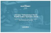 10 Key Takeaways from TOPO Sales Summit 2016