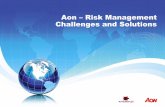 Aon – Risk Management Challenges and Solutions