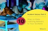 Student Voices - Part 2