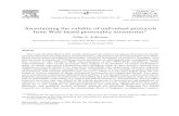 Ascertaining the validity of individual protocols from Web-based ...