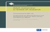 Adult numeracy: a review of research