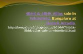 4BHK & 5BHK Villas sale in Whitefield, Bangalore at Skylark Arcadia