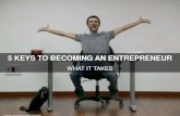 Five Keys To Becoming An Entrepreneur