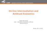 On line intermediation and antitrust economics