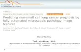Predicting NSCLC prognosis by automated pathology