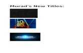 Murad's new titles.doc