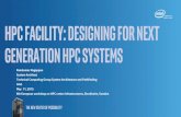 HPC Facility Designing for next generation HPC systems Ram Nagappan Intel Final