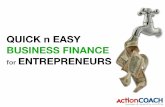 Quick & Easy Finance for Non Finance Entrepreneurs