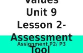 Lesson 2 assessment tools
