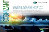 Intelligent automation exploring enterprise opportunities for systems that do think and learn cognizant