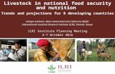Livestock in national food security and nutrition: Trends and projections for 8 developing countries