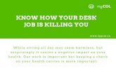 Know how your desk job is killing you
