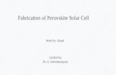 Fabrication of perovskite solar cell