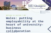Session 7.08 Wales - Putting employability at the heart of university business collaboration