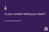 Is your content letting you down?