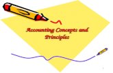Accounting concepts and principal