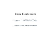 Introduction to Basic electronics