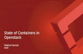 State of Containers in OpenStack